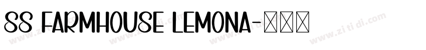 SS Farmhouse Lemona字体转换